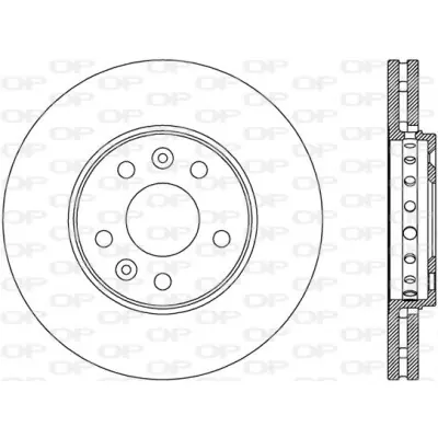 Popular Disco de freno OPEN PARTS DELETED_BDA2798.20